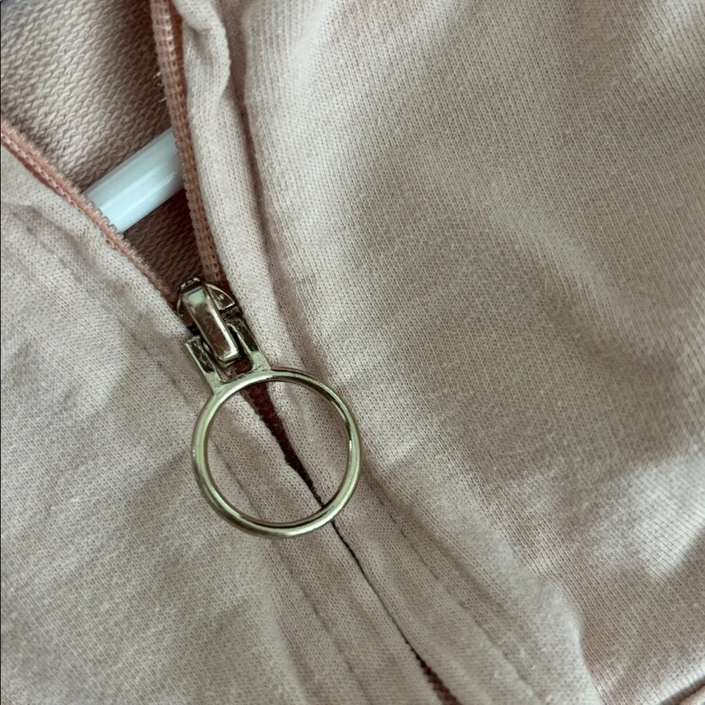 Mayoral Blush Pink Cotton Hoodie with Eyelet Detail